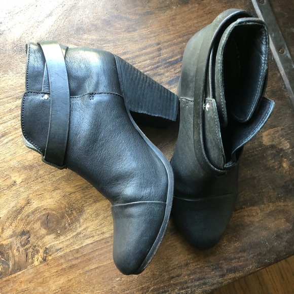 rag & bone black Harrow booties / ankle boots 39.5 - Picture 5 of 16